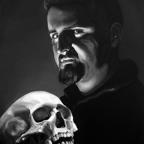 Autoportret cu craniu – Jámbor Ferencz