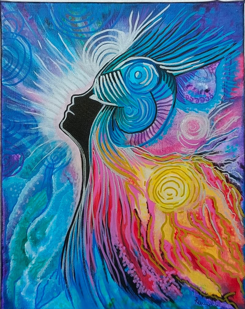 Ramona-portret abstract coloristic – Ramona Ciuhandu