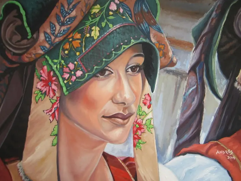 Tânără in port tradițional (Gallura,Sardinia) – Mezei Andrei Attila